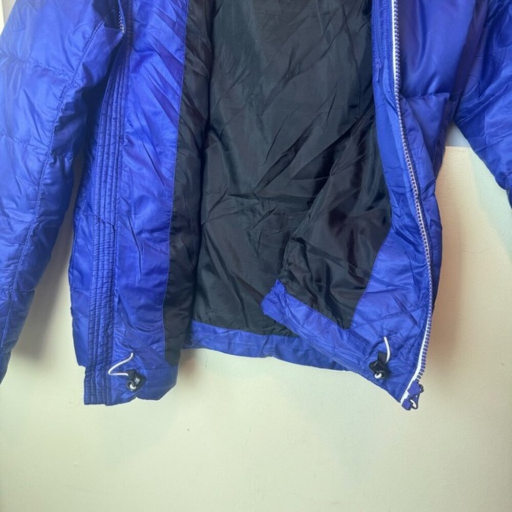 DESCENTE Down Ski Puff Jacket Coat Remove Hood Warm Parka Zipper Pockets Pack 10 - Picture 10 of 16